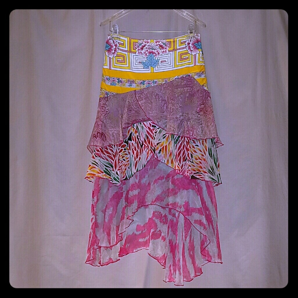 Diane Von Furstenberg vintage, ruffle skirt.